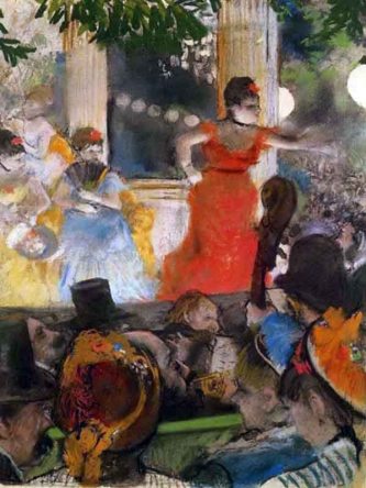 Edgar Degas: El café concierto en Les Ambassadeurs. Lyon, Musée des Beaux Arts
