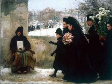 Emile Friant: Día de Todos los Santos (1886): Nancy, Museo de Bellas Artes
