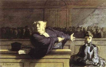 Honoré Daumier: El defensor (1865)